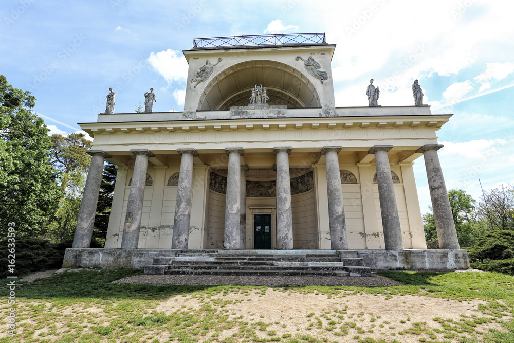 Antique style pavilion of the folly
