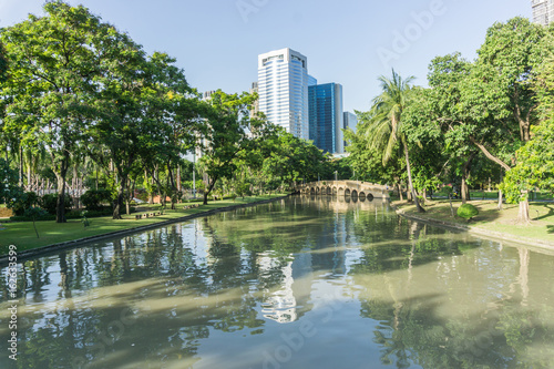 CHATUCHAK PARK, large public park in Bangkok Thailand for relaxing and doing activities. © black_J