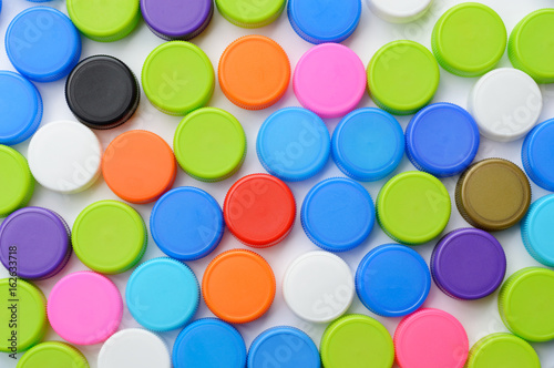 plastic bottle cap background