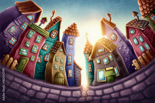 Fototapeta Magic town