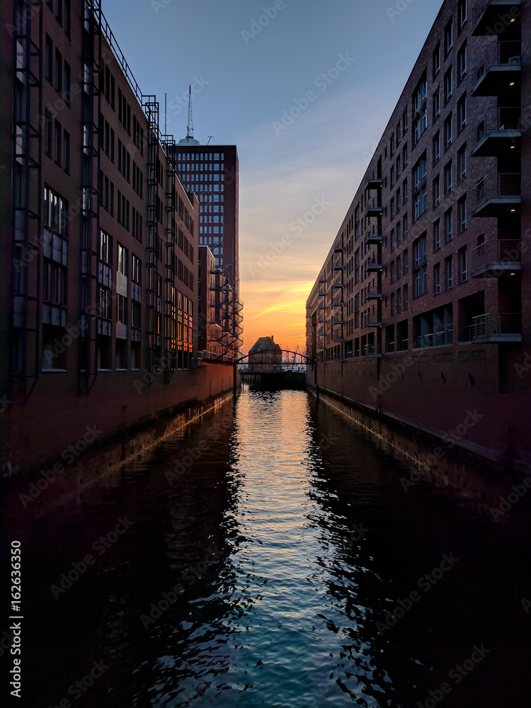 Naklejka premium Hamburg Speicherstadt