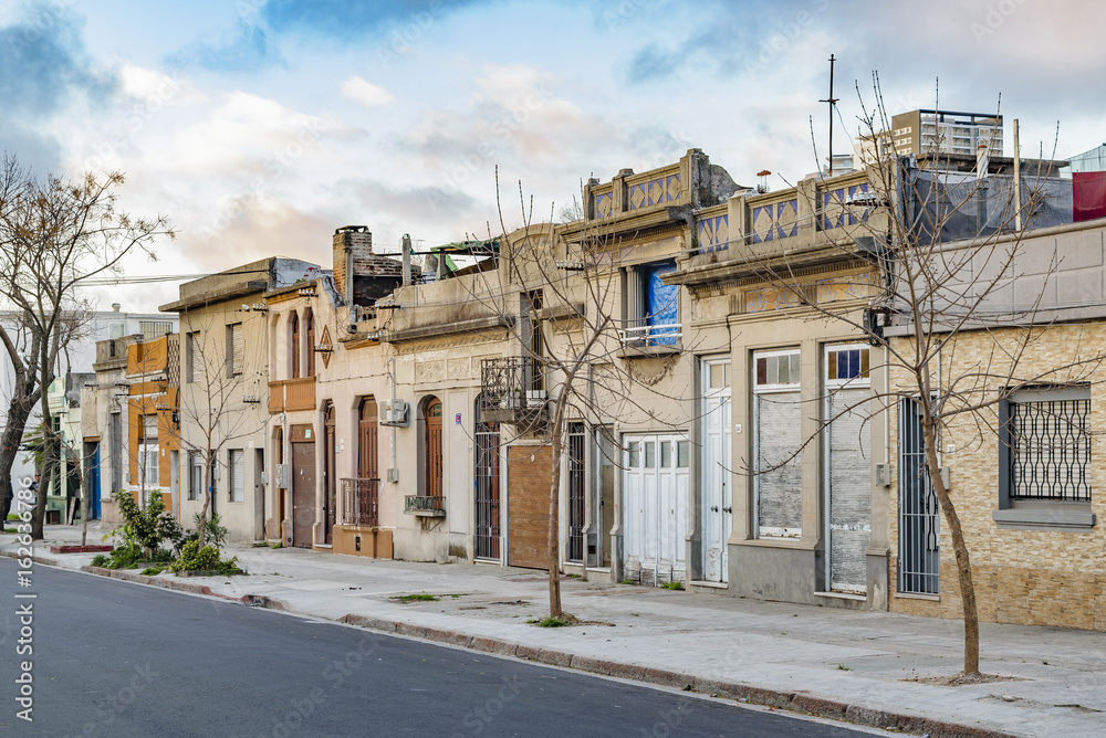 Typical Neighorhood Urban Scene, Montevideo, Uruguay