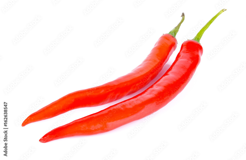 Chilli on a white background
