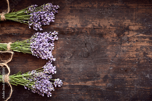 Fototapeta Naklejka Na Ścianę i Meble -  Bunches of healthy fresh aromatic lavender
