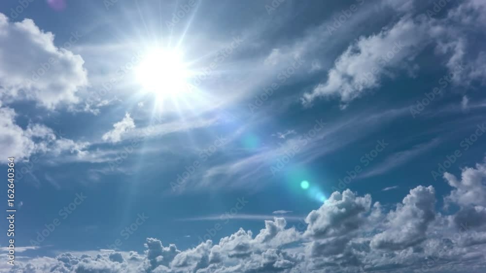 4k timelapse daytime sky with fluffy clouds, 4k timelapse daytime sky with fluffy clouds,