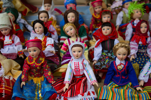 Russian folk costumes, doll, collection of dolls
