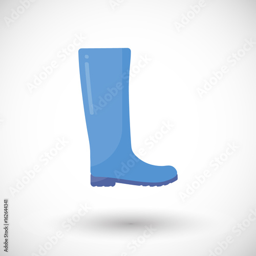 Rain boots vector flat icon