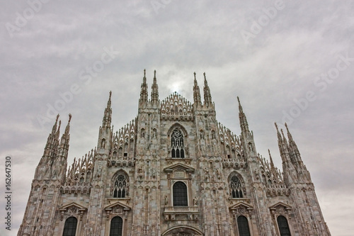 Milano, the facade of the cathedral photo