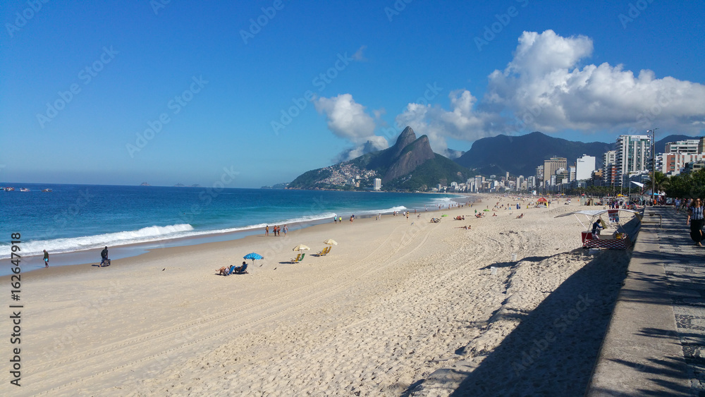 Ipanema Beach in Rio De Janeiro, Brazil