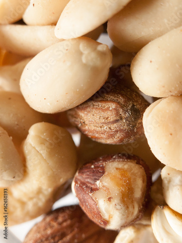 peanut and nut mixture texture macro