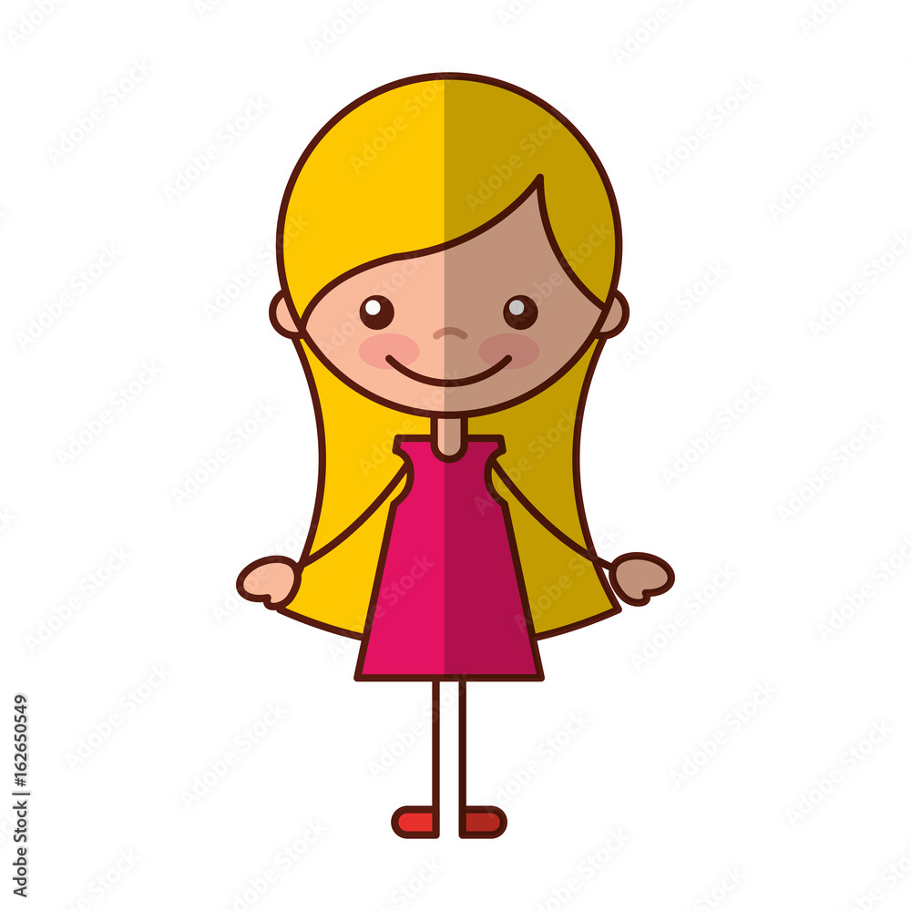 cute girl character icon vector illustration design cute girl character icon vector illustration design