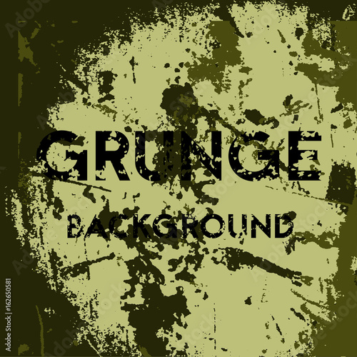 Grunge khaki background. Vector illustration.