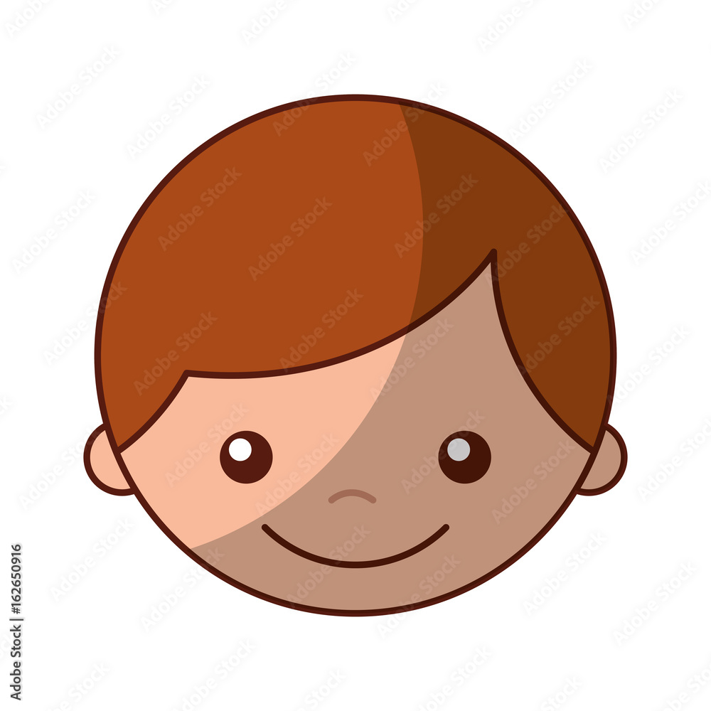 cute boy character icon vector illustration design