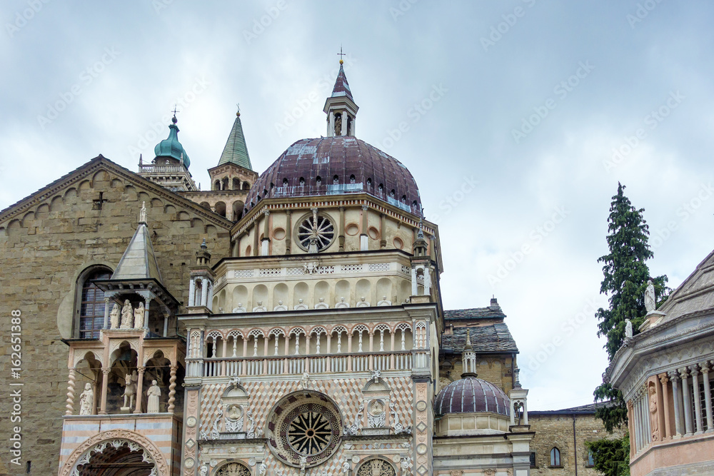 BERGAMO, LOMBARDY/ITALY - JUNE 25 : Basilica di Santa Maria Maggiore in Bergamo on June 25, 2017