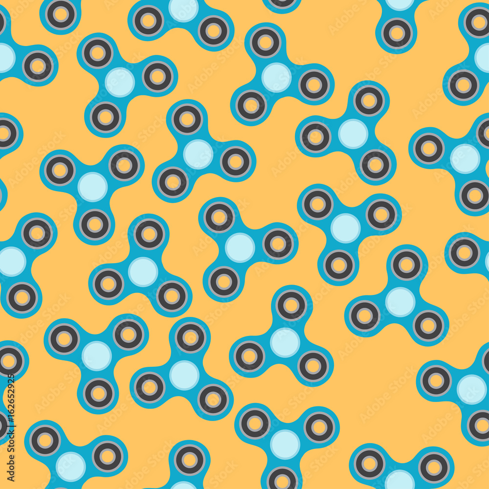 Blue spinner of classical form. Seamless pattern Blue spinner of classical form. Seamless pattern