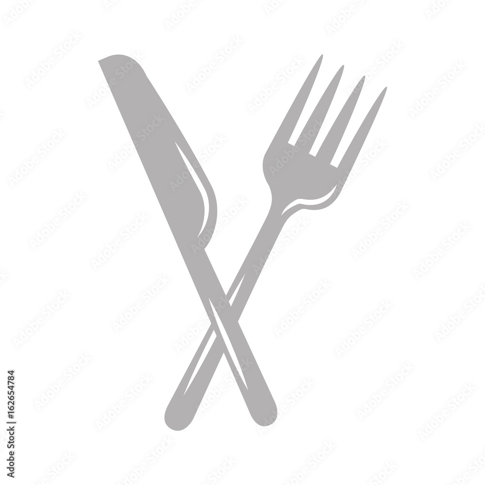 fork cutlery with knife vector illustration design fork cutlery with knife vector illustration design