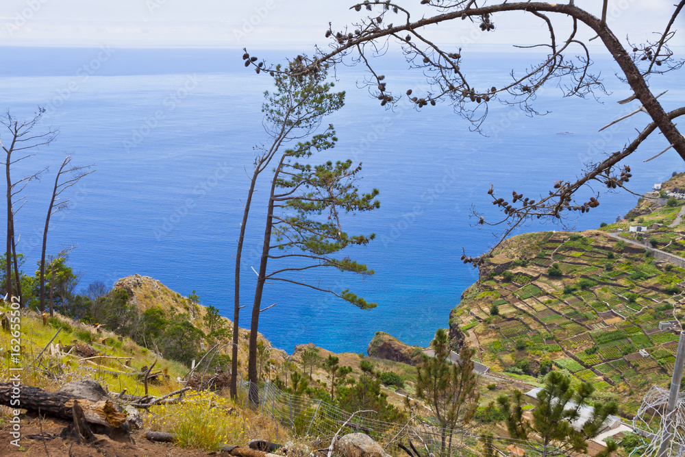 Atlantic Ocean coast on Madeira island, Portugal