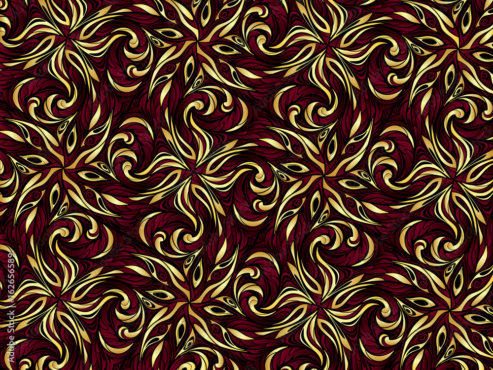 Gold abstract pattern. Gold abstract pattern.