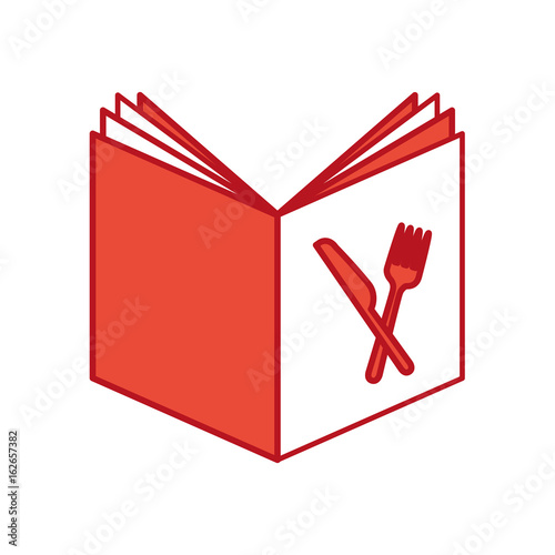 recipe book isolated icon vector illustration design