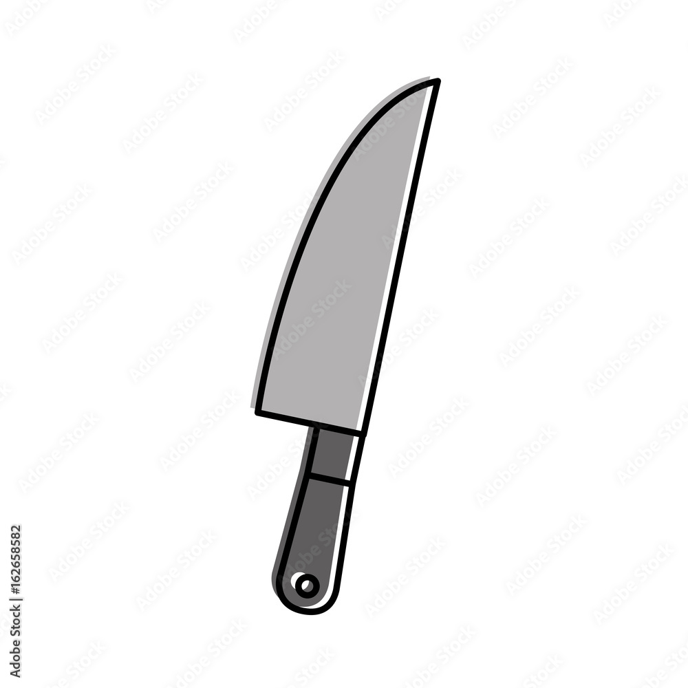 Fototapeta premium kitchen knife cutlery icon vector illustration design