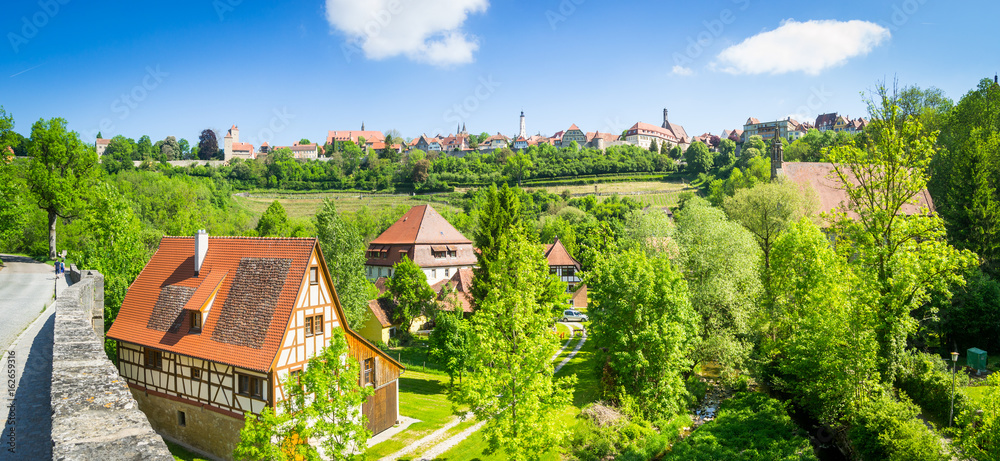 Rothenburg ob der Tauber, at a sunny day