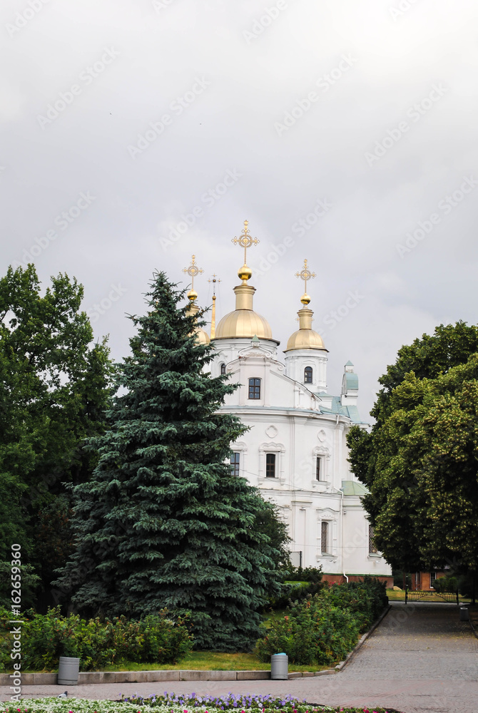 Orthodox church and park
