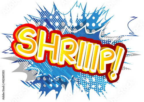 Shriiip! - Vector illustrated comic book style expression.
