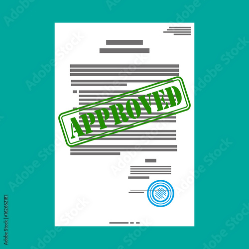 Approved paper document