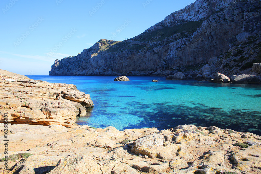 Turquoise bay on Majorca Island, Balearic Islands, Spain