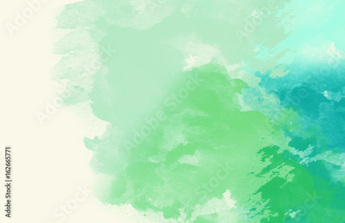 Abstract water color ,soft background jade tone