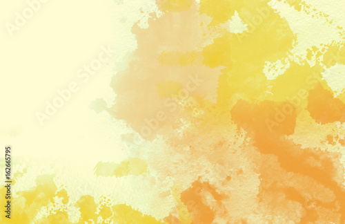  Abstract colorful water color,yellow and orange background