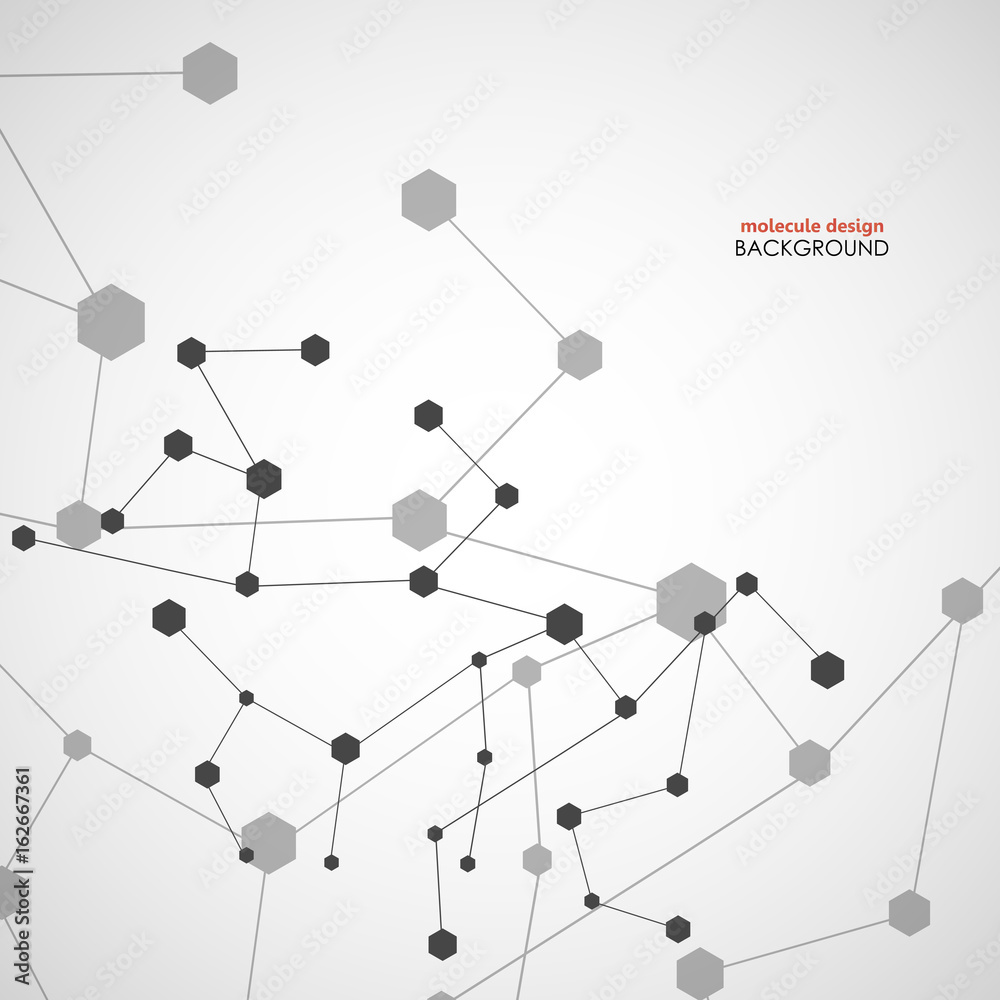 Connection vector abstract figure