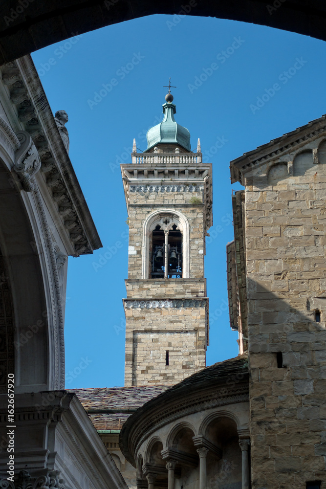 BERGAMO, LOMBARDY/ITALY - JUNE 26 : Basilica di Santa Maria Maggiore in Bergamo on June 26, 2017