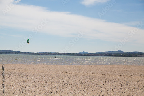 Photography Kitesurfing at Irishtown beach in Dublin, Ireland