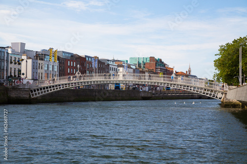 Photography The Ha'penny bridge in Dublin City, Ireland