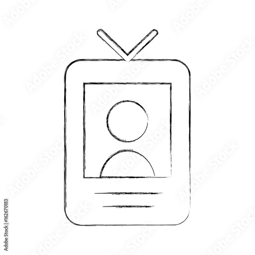 locator person signal icon vector illustration design fuzzy 
