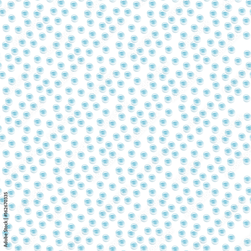 Water drops on white background. Seamless pattern.Vector illustration. Clean drop condensation can be used with any background. For banner, flyer, invitation.