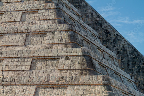 Wallpaper Mural Detail of the steps of the pyramid Kukulkan in the Mayan archeological site Chichen Itza, Mexico Torontodigital.ca