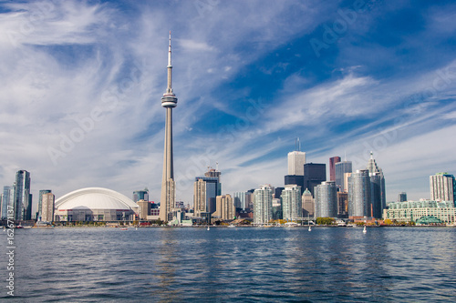 Toronto city skyline view from Toronto Islands
