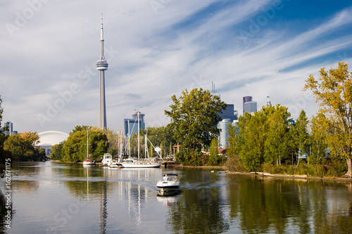 Photography CN Tower view from Toronto Islands