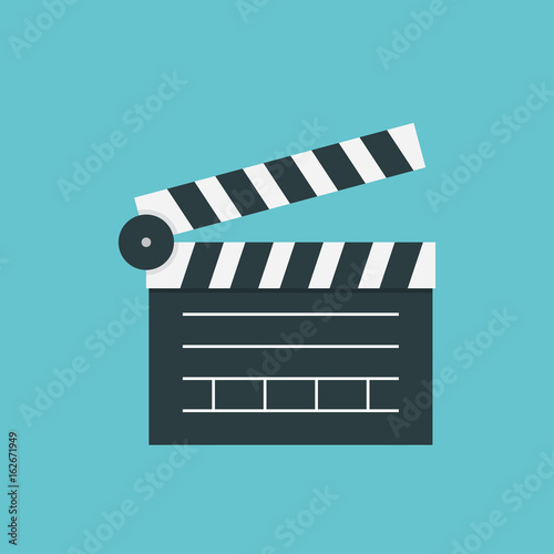 Clapperboard icon vector