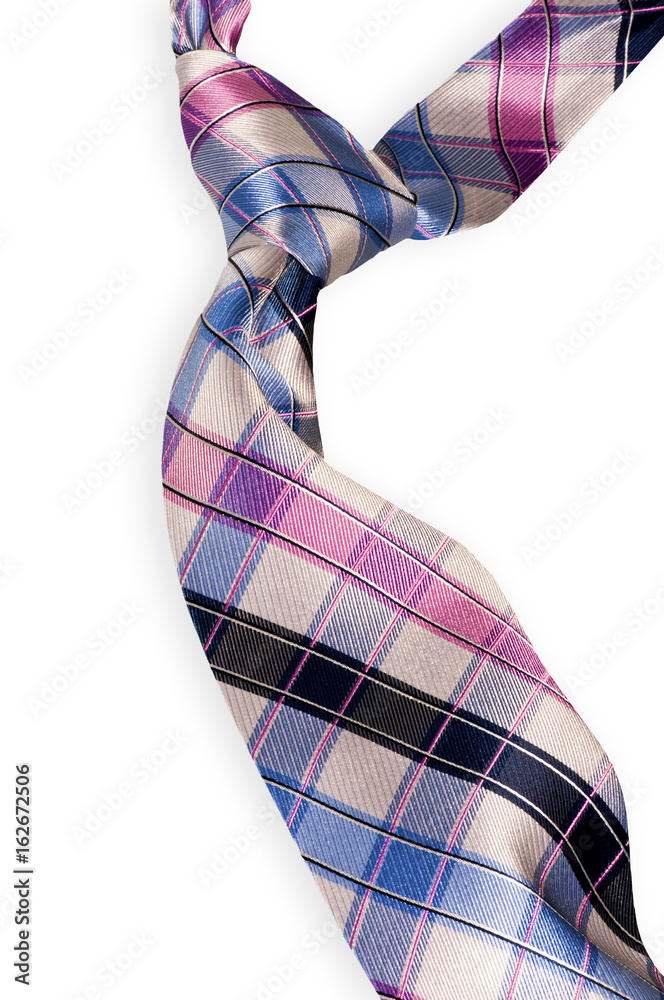 Plaid Tie with Windsor Knot