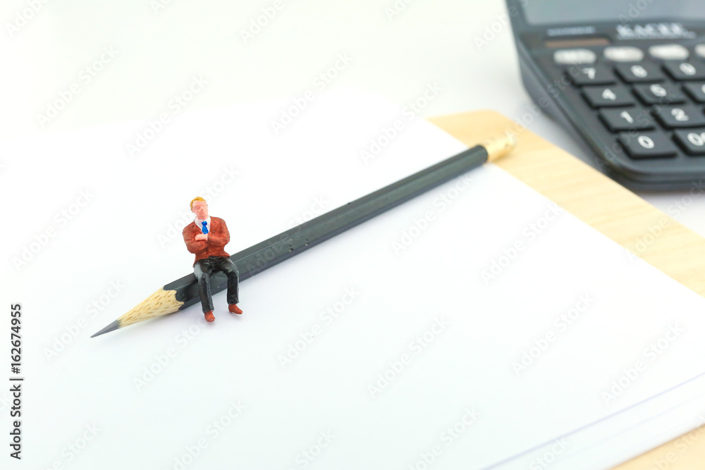Miniature business man Miniature business man