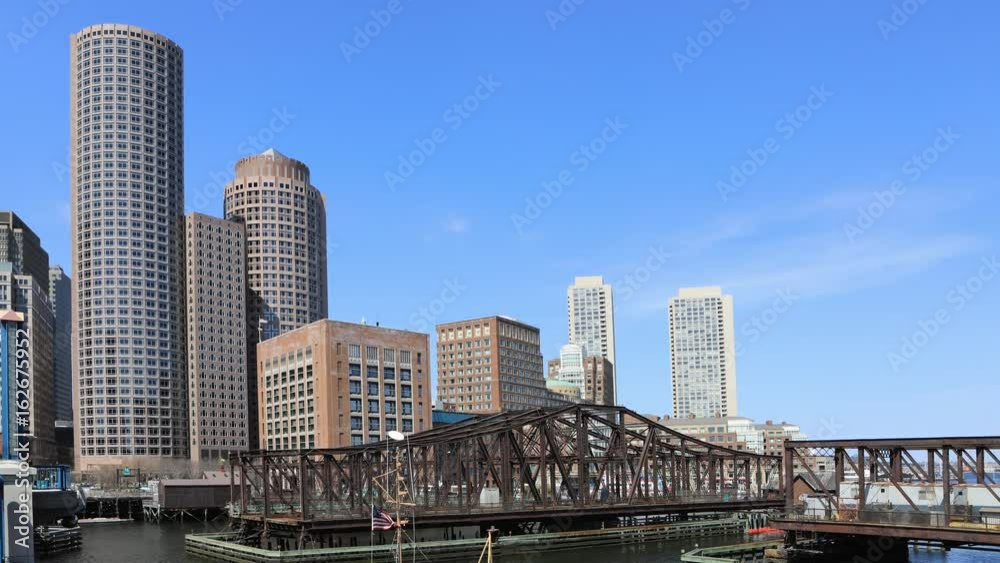 4K UltraHD Timelapse of the Boston, Massachusetts harbor 4K UltraHD Timelapse of the Boston, Massachusetts harbor