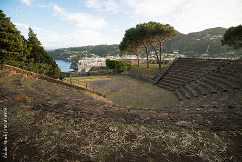 Nice small ancient amphitheatre in Lipari  Italy