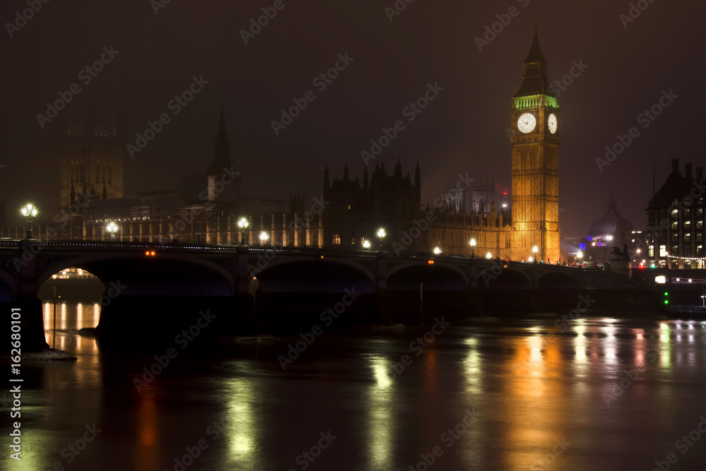 Big Ben on New Year's Eve