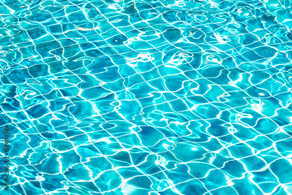 surface of blue swimming pool