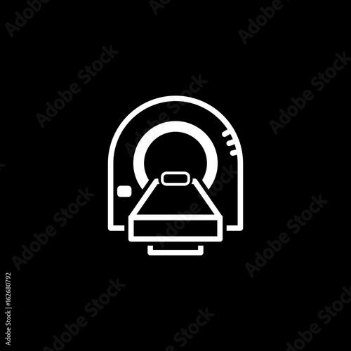 Tomography Icon. Flat Design.