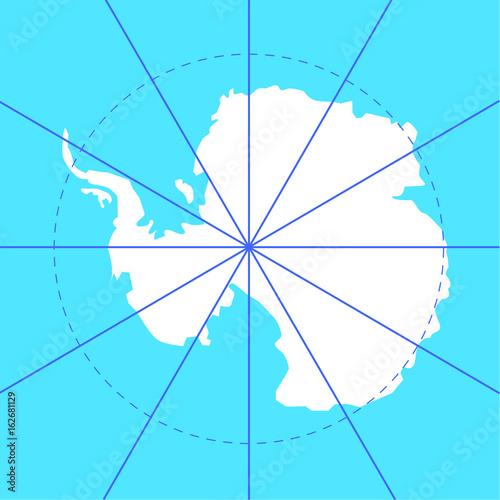 antarctic south pole map antarctica land