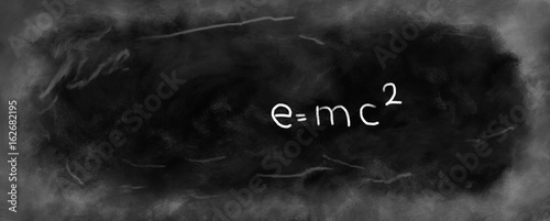 Plakat w ramie Physik Unterricht e=mc²